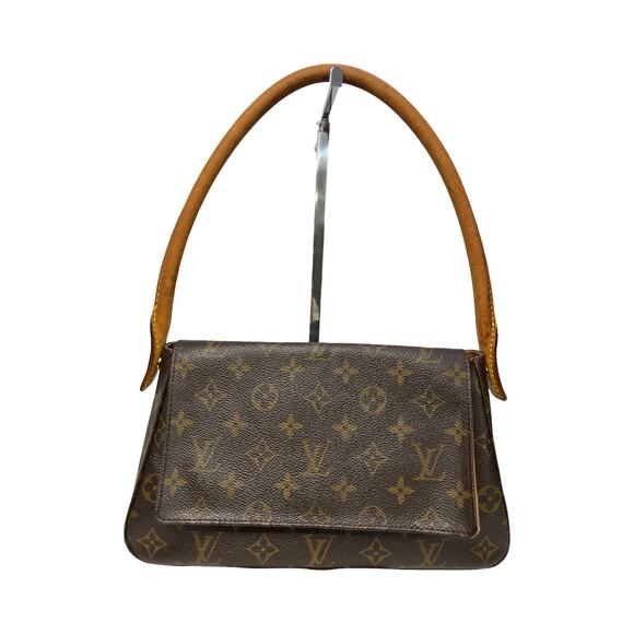 Louis Vuitton Looping MM Monogram Canvas Bag Authentic Vintage Shoulder Handbag - Picture 1 of 16